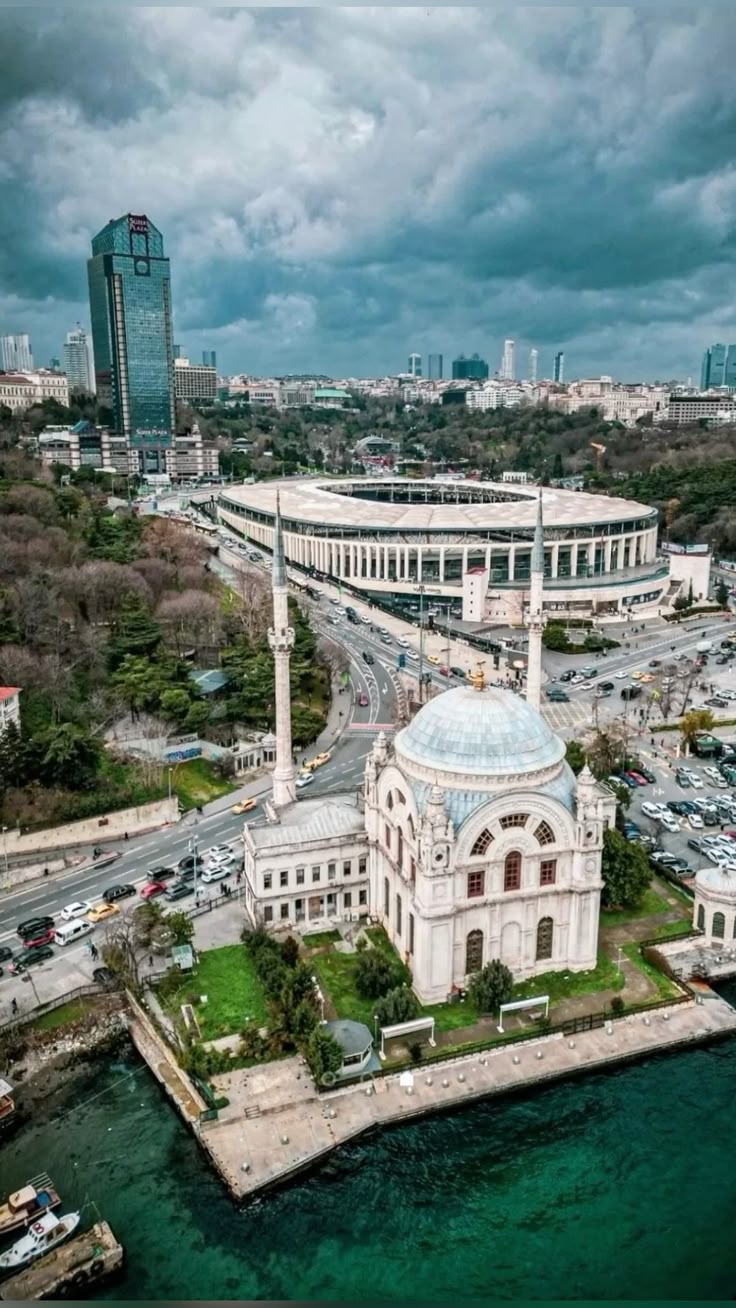 Besiktas Square Istanbul Bosphorus waterfront and city life